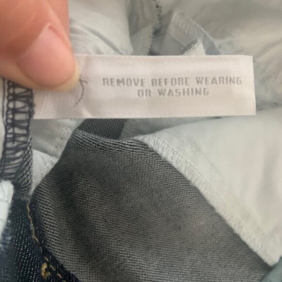 NWOT Loft Women Curvy Boot Cut Dark Wash Jeans - Size 12 - Picture 8 of 8